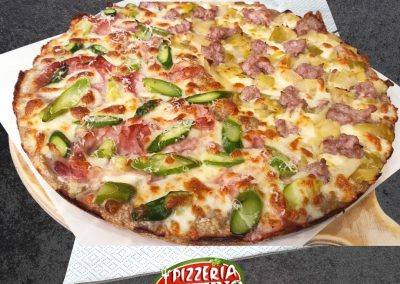 Restaurant serving long-leavened pizza in the center of Bologna